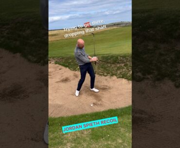 Do the Jordan Spieth recoil in the bunker #shorts