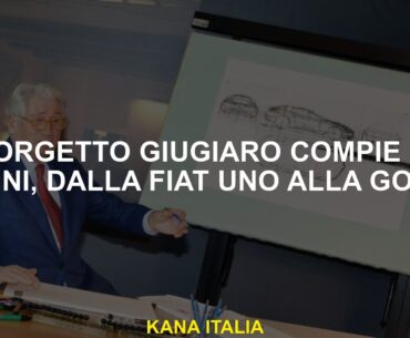 Giorgetto Giugiaro gira 85, dalla Fiat Uno al golf