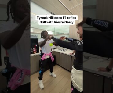 Tyreek Hill's Reflexes vs. F1 Driver 👀 #shorts