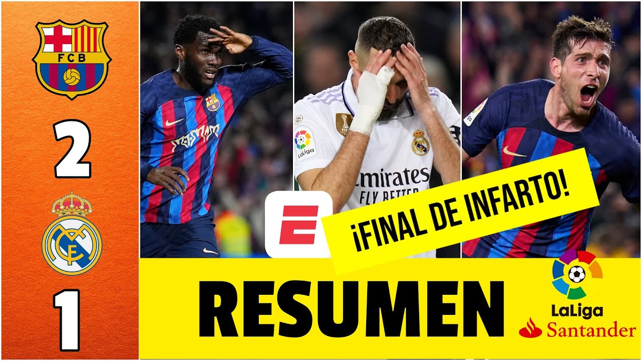 ¡PARTIDAZO! BARCELONA se quedó con el CLÁSICO tras 2-1 vs REAL MADRID y acaricia el título | La Liga ¡PARTIDAZO! BARCELONA se quedó con el CLÁSICO tras 2-1 vs REAL MADRID y acaricia el título | La Liga