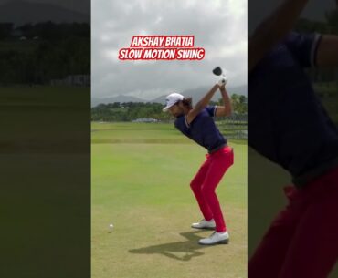 Akshay Bhatia Slow Motion Swing #shorts #Akshaybhatia #golfswing #slowmotion #golfshot #golfer
