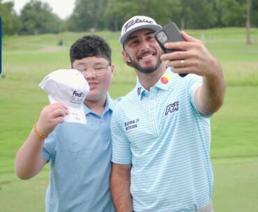 Max Homa meets LEGENDARY St. Jude patient for inside-the-ropes experience