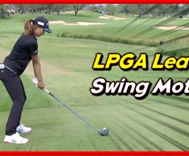 LPGA "Hinako Shibuno" Unique Back Swings & Slow Motions  Driver-Iron