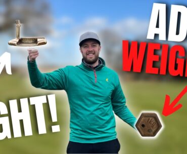 HEAVY PUTTER? ADD WEIGHT! golfvlogs #golfclubs #golfer