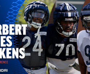 Herbert, Jones, and Pickens on perfecting technique | Chicago Bears