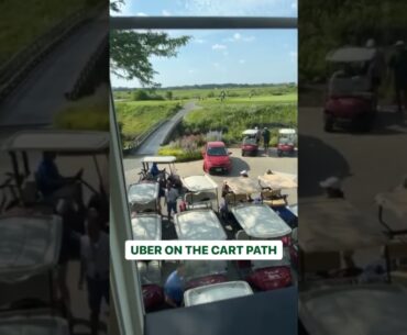 Uber drove down the CART PATH. Not a golf guy. (via cglennon90 IG)