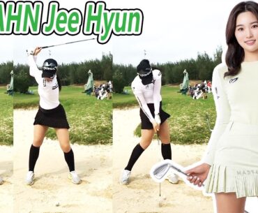 AHN Jee Hyun アン・ジヒョン 韓国の女子ゴルフ スローモーションスイング!!!