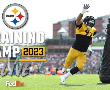 Interview with GM Omar Khan + look inside practice on August 9th | Steelers Training Camp Live