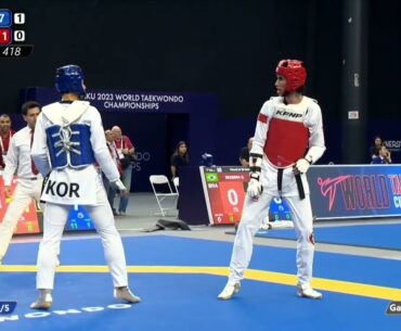 418 R32 Men  87kg KOR KANG S  MAR ELASBI S