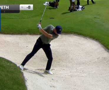 Jordan Spieth holes unreal bunker shot for birdie at FedEx St. Jude
