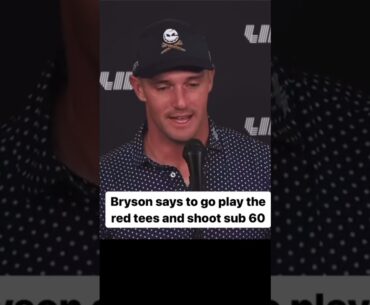 Can you break par at your home course from forward tees? #golf #pga #brysondechambeau