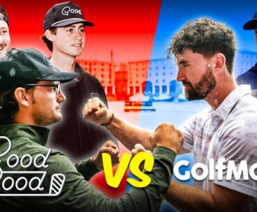 We Took On Good Good In A FLOATING ISLAND Golf Green Challenge