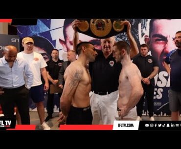JAZZA DICKENS NOT HAPPY AFTER BEING BLANKED FOR A HANDSHAKE AT WEIGH IN / DICKENS v SOSA (DUBAI)