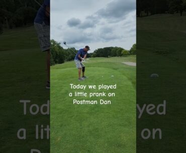 Postman Dan prank #postmandan #explodinggolfball #prank #frannielife #frannienation #frandan