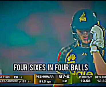 Tom Kohler Cadmore Smoked Rashid Khan | 4 Sixes In Four Balls | #shorts #ytshorts