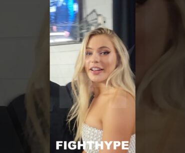 JAKE PAUL NEW GIRLFRIEND REACTS TO HIM DROPPING & BEATING NATE DIAZ