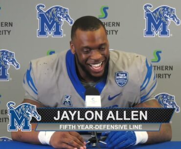 Football: Jaylon Allen Friday Night Stripes Press Conference -  April 21, 2023
