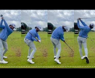 Cameron Young | Down The Line Swing Sequence (Iron & Driver)