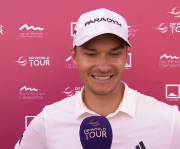 Rasmus Højgaard Flash Interview Saturday Third round 2023 Ras al Khaimah Championship