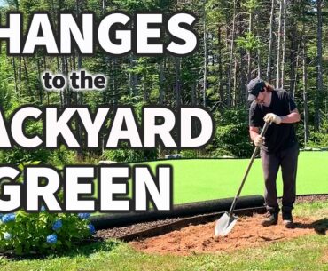 Building an Apron on the Backyard Green!