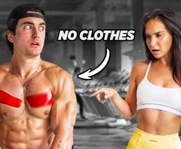 I Went To The Gym Wearing ONLY Body-paint…