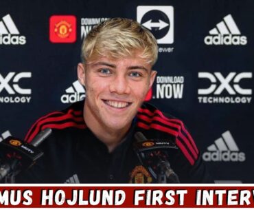 EXCLUSIVE🔥 Rasmus Hojlund First Interview As Manchester United Player♥ WELCOME