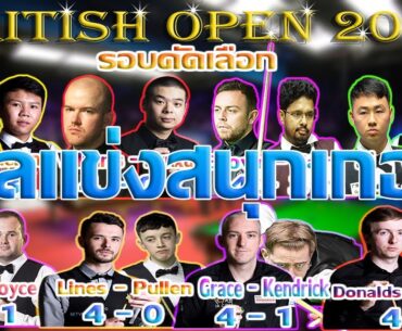 ผลแข่งรอบคัดเลือก British Open 2023  15/8/2566