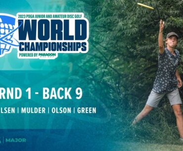 2023 PDGA Amateur and Junior Worlds | MA1 R1B9 Feature Card | Michaelsen, Mulder, Olson, Green
