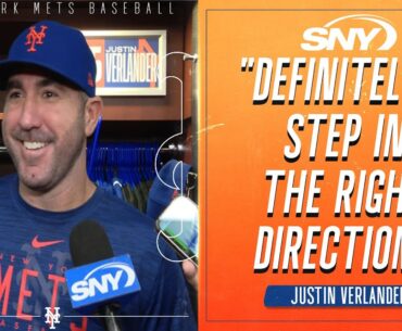 Justin Verlander talks improved mechanics, big K in seventh, offensive support after win | SNY