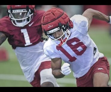 Andrew Armstrong and Isaiah Sategna meet with the media after Day 5 of fall camp