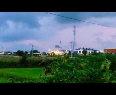Evening time night rainy weather beautiful View point by highway #benguluru#hyderabad