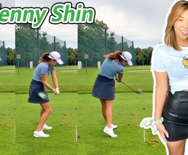 Jenny Shin ジェニー・シン 韓国の女子ゴルフ スローモーションスイング!!!