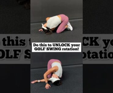 Do this to unlock your golf swing rotation! #golf #golffitness #golflife #golfswing