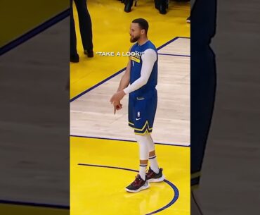 Only Steph Curry could notice it 😳