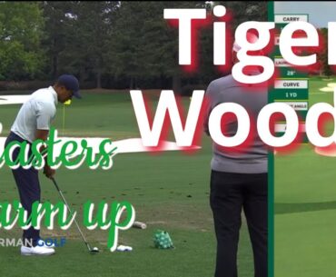 Tiger Woods Masters Warmup Session pure action Augusta National #golfswing #legend #masterclass