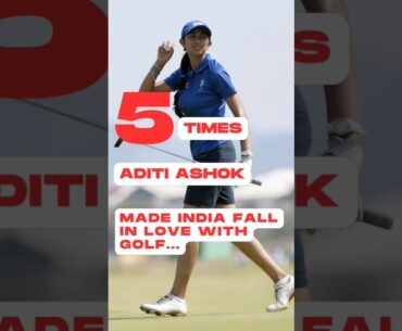 Aditi Ashok - Indian Golf Sensation! #shorts #golf