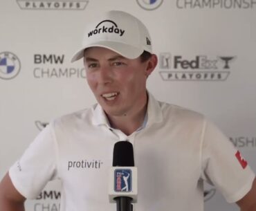 Matthew Fitzpatrick Sunday Flash Interview 2023 BMW Championship © PGA Tour