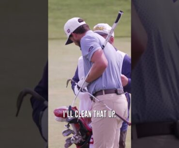Almost flawless execution. The full Jersey Jerry caddie experience is LIVE.