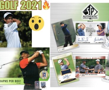 TIGER WOODS AUTO???  2021 UPPER DECK S&P AUTHENTIC GOLF OPENING/REVIEW