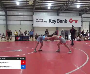 61 Kg Consi Of 32 #1 - Andrew Hampton, Michigan Vs Dominic DiTomasso, RTC South F79b