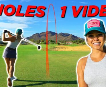 How Low Can I Shoot Through 9 HOLES?? (Crazy Ending!)