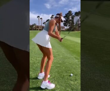 Amazing Golf Swing you need to see | Golf Girl awesome swing | #golf  #shorts Clarie Bear