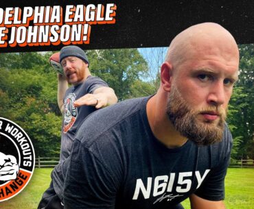 Philadelphia Eagles right tackle Lane Johnson's "Bro Barn" Workout | Celtic Warrior Workouts Ep. 138