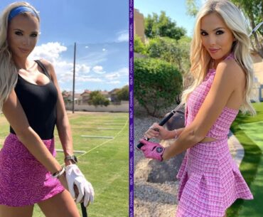 Watch Elise Lobb Dzingel Kill It on the Golf Course! | Golf Swing 2023