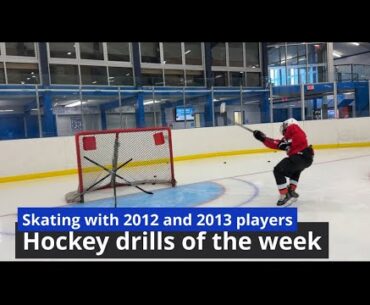 Skating with 2012 and 2013 players