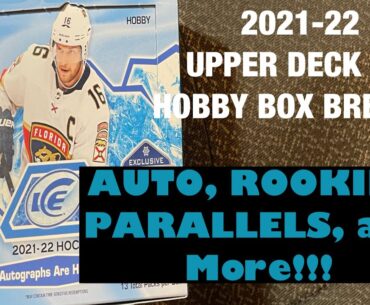 2021-22 Upper Deck Ice Hobby Release Day Box Break! Auto, Parallels, Rookies, and More! #hockeycards