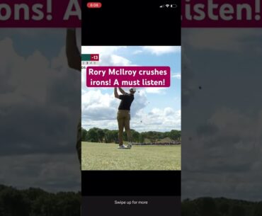 Rory McIlroys iron shots sound like heaven to a golfer! #golf #rorymcilroy #tomgillisgolf