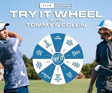 Tommy Fleetwood vs. Collin Morikawa in the #TryIt Wheel Challenge | TaylorMade Golf Europe