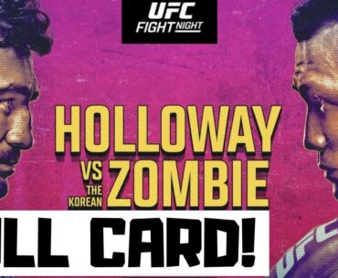 UFC Fight Night Holloway vs Korean Zombie Predictions & Full Card Breakdown - UFC Singapore Betting