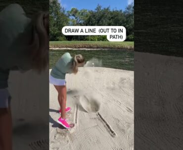How to swing out of the bunker! #shorts #golf